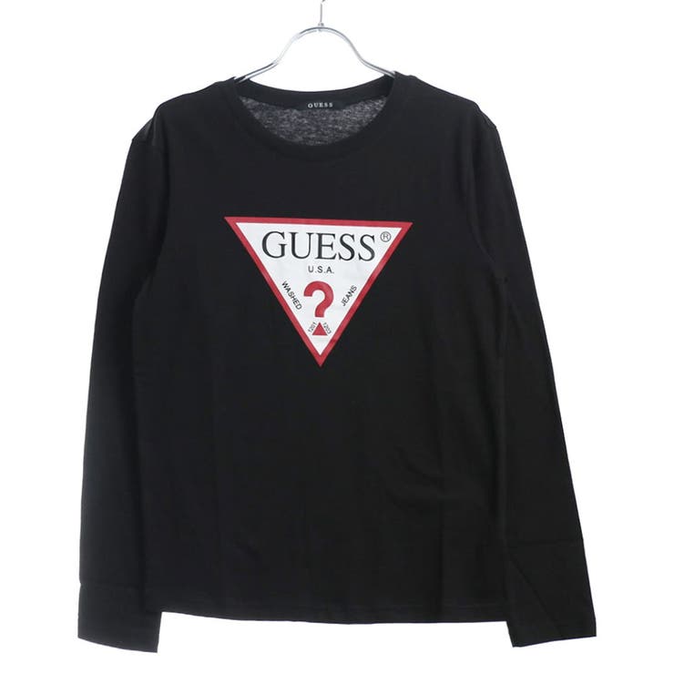 [GUESS] TRIANGLE LOGO L/S TEE