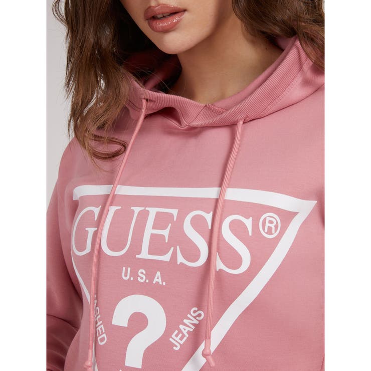 GUESS] Eco Logo Hooded Sweatshirt[品番：GUEW0006229]｜GUESS【WOMEN 