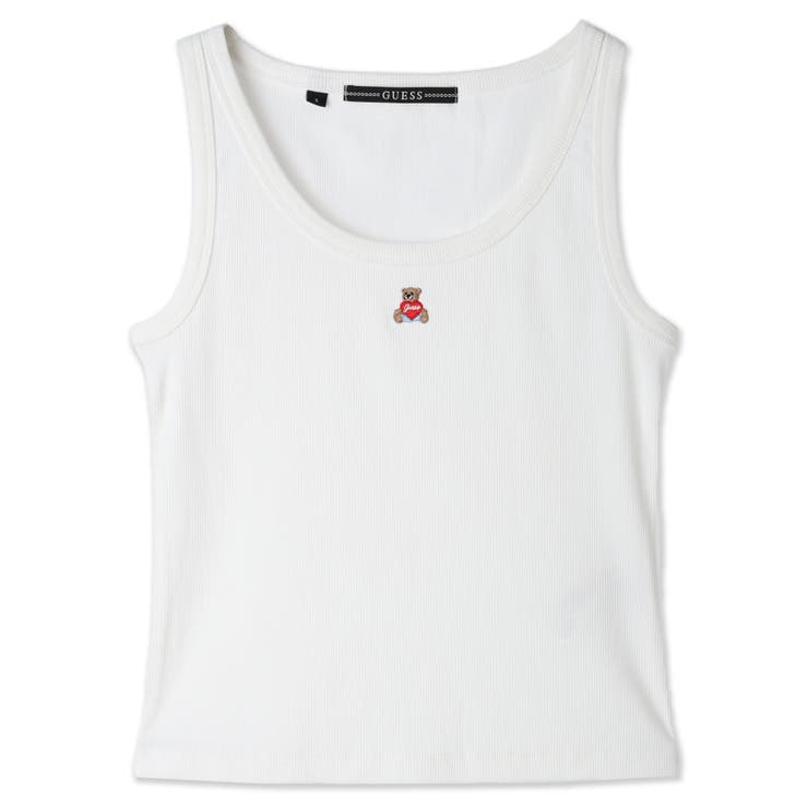 WHT | [GUESS] LADIES' Knit Tank Top | GUESS【WOMEN】
