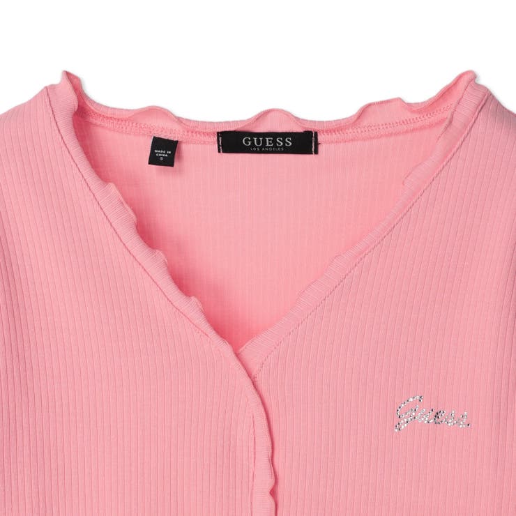 GUESS] Logo Knit Tee Shirt[品番：GUEW0008636]｜GUESS【WOMEN