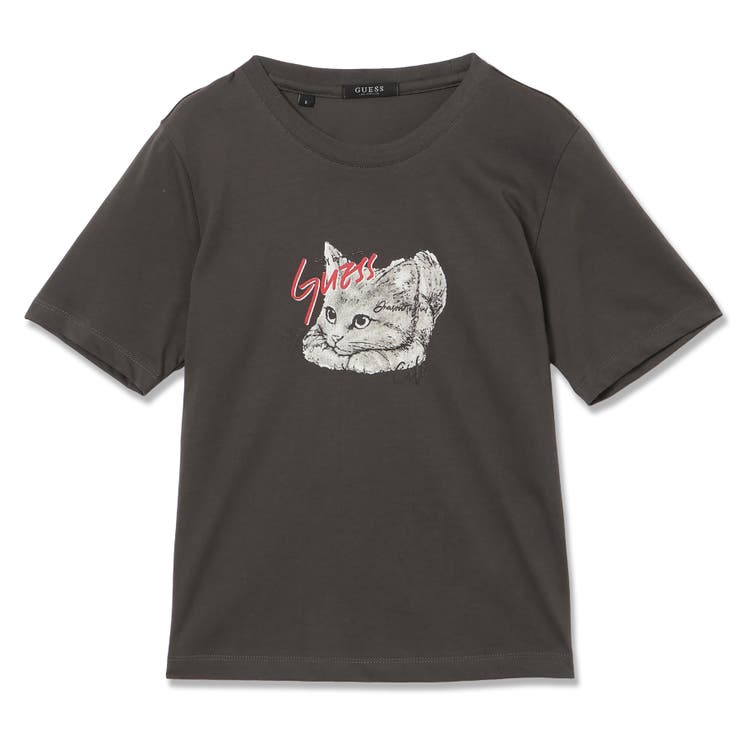 DGY | [GUESS] WOMENS Knit Tee | GUESS【WOMEN】