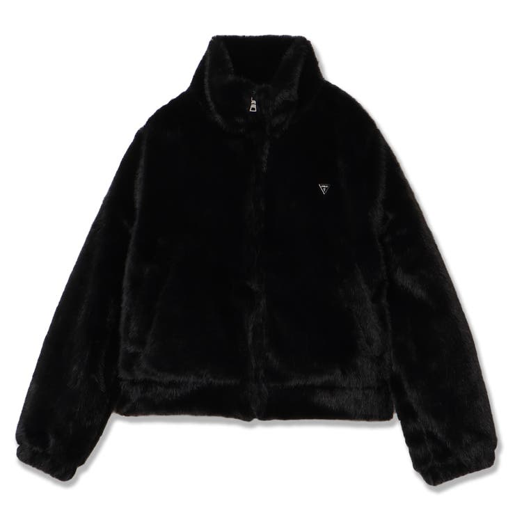 BLK | [GUESS] WOMENS Faux Fur Jacket | GUESS【WOMEN】