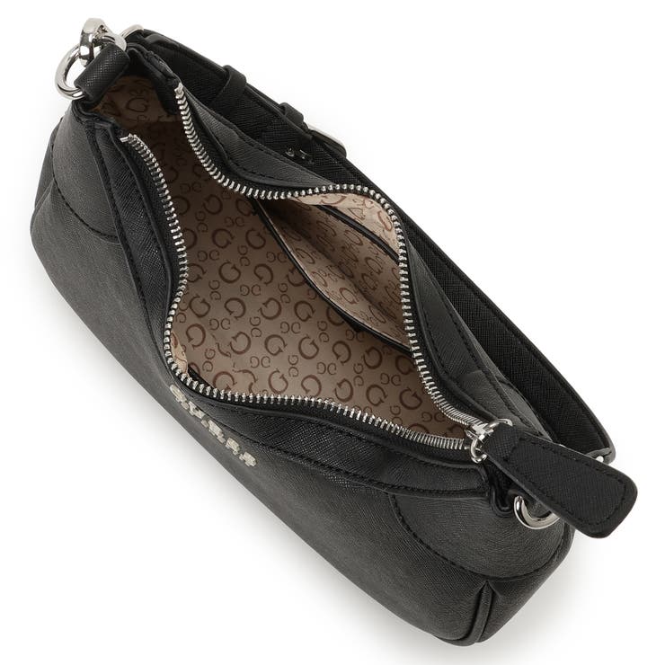 Women's Guess White Sylvester Mini Top Zip Bag - Bash.com