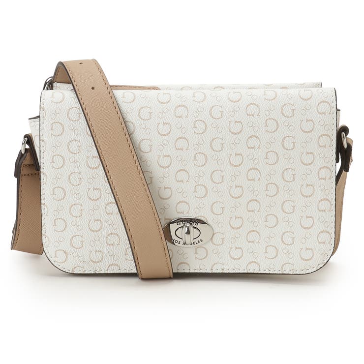 WHI | [GUESS] BURNABY Mini Crossbody Flap | GUESS【WOMEN】