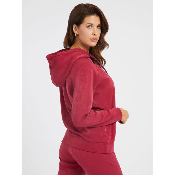 GUESS] Euphemia Faux-Suede Hoodie[品番：GUEW0007899]｜GUESS【WOMEN