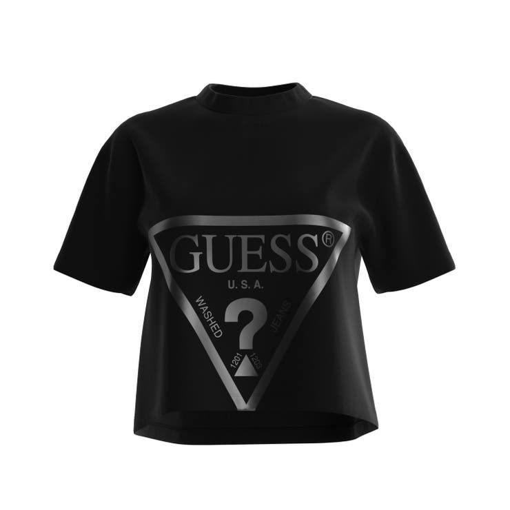 JBLK | [GUESS] Adele Crop Tee | GUESS【WOMEN】