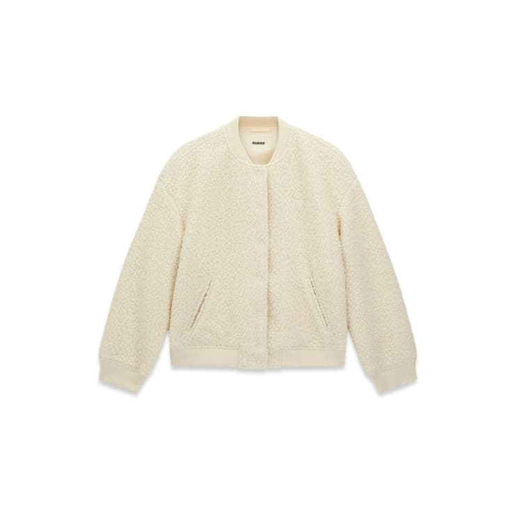 REB | [GUESS] AZHA Sherpa Bomber | GUESS【WOMEN】