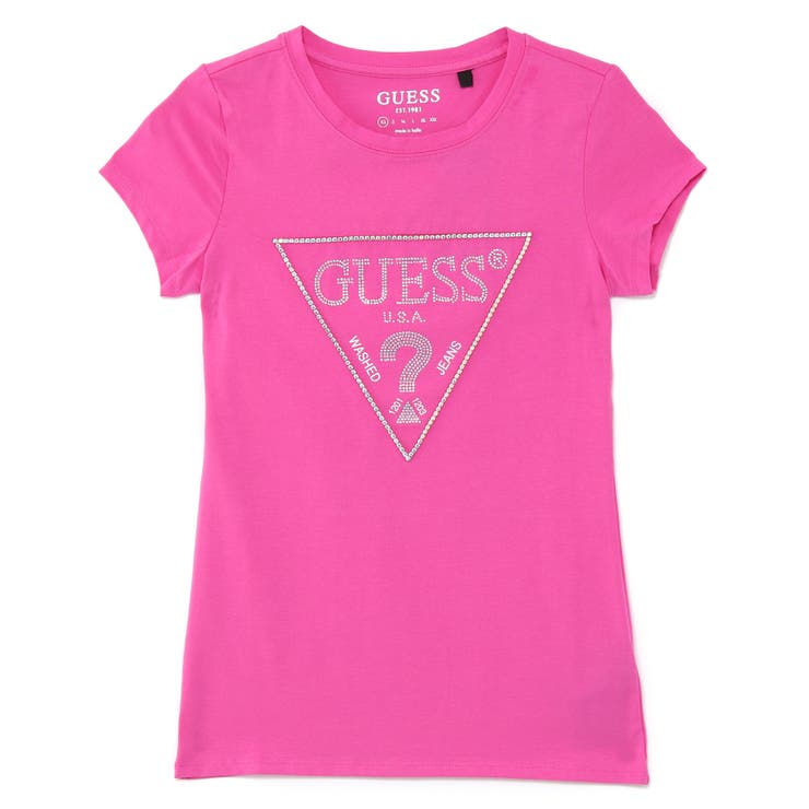 GUESS] Embellished Triangle Logo Tee[品番：GUEW0005110