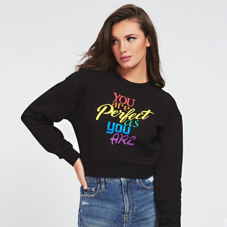 Guess You Are Perfect Pullover Sweat 品番 Guew Guess Women ゲス のレディース ファッション通販 Shoplist ショップリスト