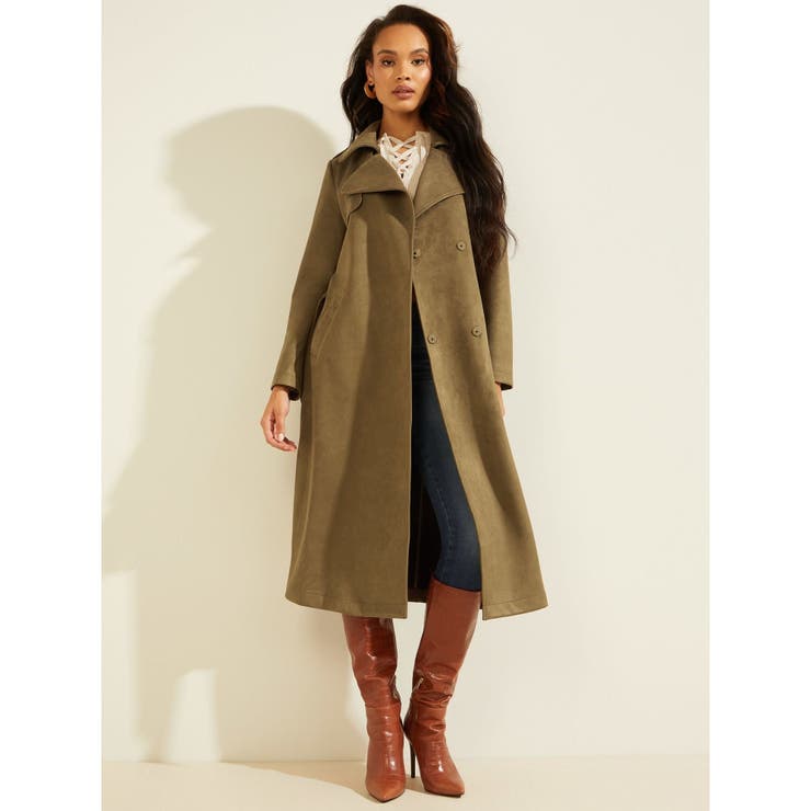 GUESS] Baraa Longline Trench Coat[品番：GUEW0006499]｜GUESS【WOMEN