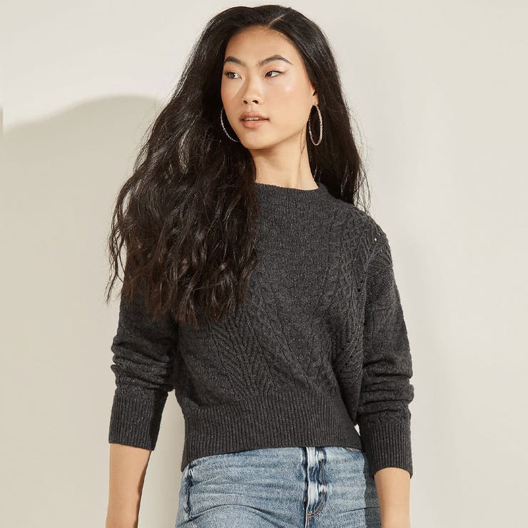 [GUESS] Braya Cable Knit Sweater | GUESS【WOMEN】 | 詳細画像1 