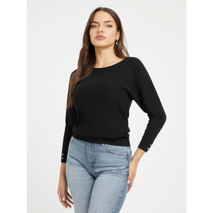 JBLK | ADELE Bat Sleeve | GUESS【WOMEN】