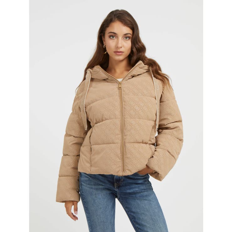 美品　GUESS 4G Logo Hooded Puffa Jacket GUESS] 4G Logo Hooded Puffa Jacket[品番：GUEW0008910]｜GUESS