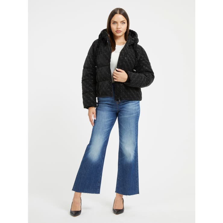 美品　GUESS 4G Logo Hooded Puffa Jacket GUESS] 4G Logo Hooded Puffa Jacket[品番：GUEW0008910]｜GUESS