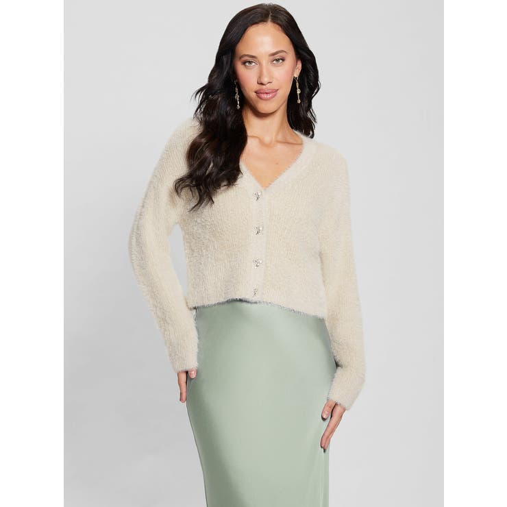 GUESS - GUESSカーディガン GWEN Cardigan カーディガン セーター レディース | GUESS(ゲス