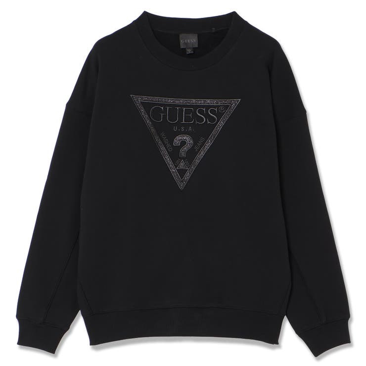 GUESS] LS Triangle Glitter Sweatshirt[品番：GUEW0010081