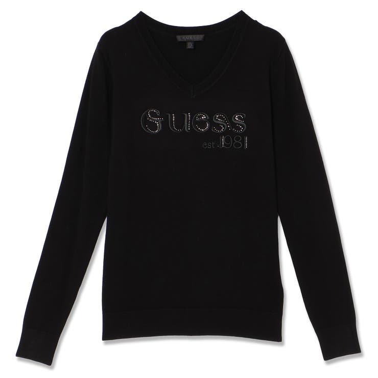 Guess ロゴ入り　ミニワンピース 黒 Active Black Sunflower Rib Mini Dress | GUESS