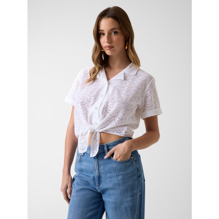 [GUESS] SHARON Eyelet Shirt | GUESS【WOMEN】 | 詳細画像1 