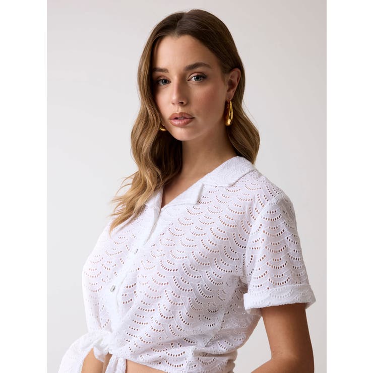 [GUESS] SHARON Eyelet Shirt | GUESS【WOMEN】 | 詳細画像4 