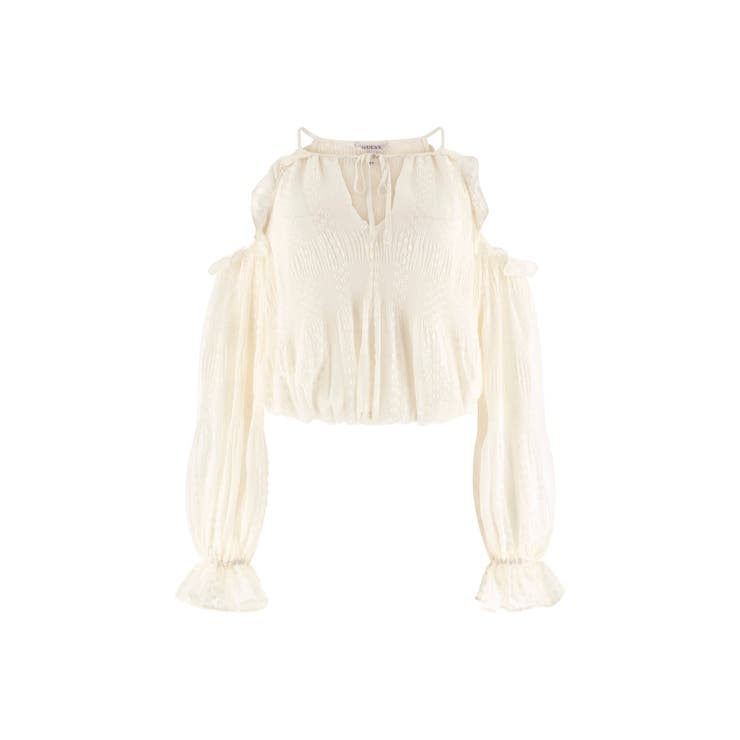 [GUESS]EMILIA Cold Shoulder Top ブラウス | GUESS【WOMEN】 | 詳細画像4 