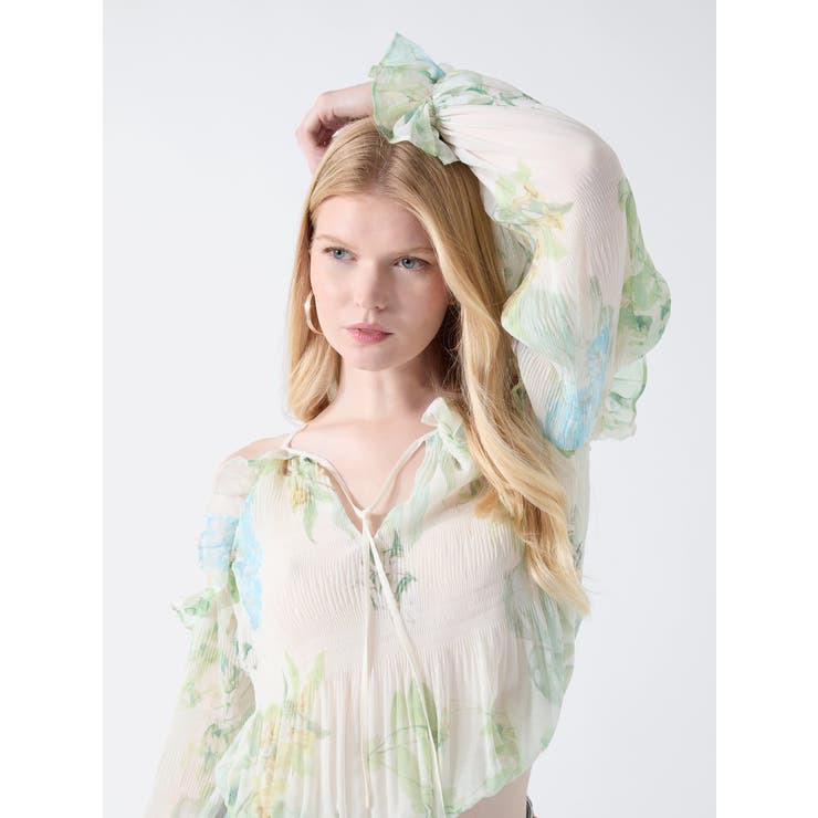 [GUESS] EMILY Cold Shoulder Top ブラウス | GUESS【WOMEN】 | 詳細画像4 