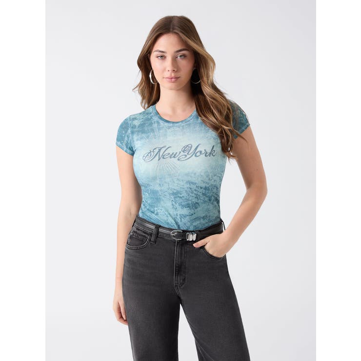 G8CC | [GUESS] DESTINATION R3 Tee Tシャツ | GUESS【WOMEN】