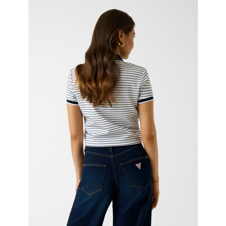[GUESS]ALPHONSINE Striped Top ポロシャツ | GUESS【WOMEN】 | 詳細画像2 