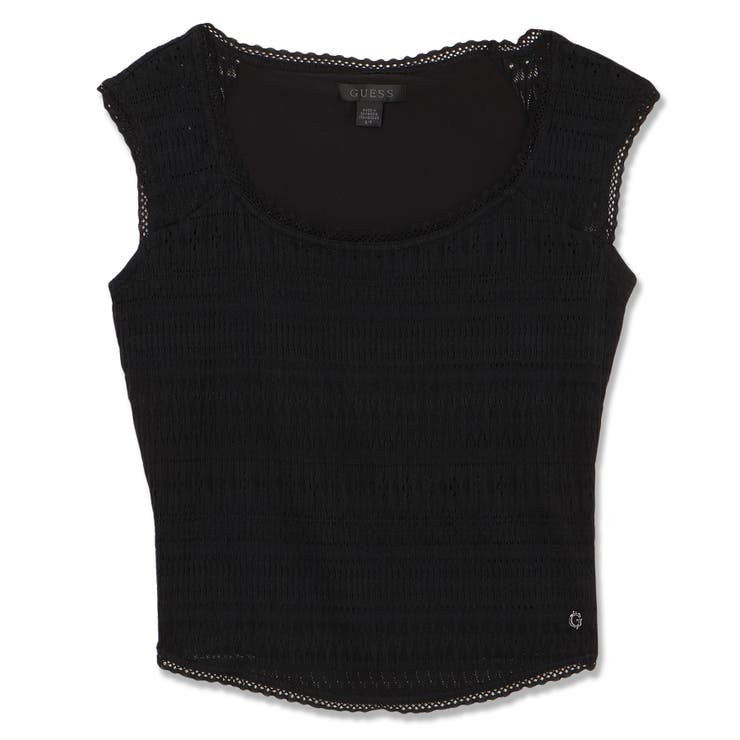 JBLK | [GUESS] ELISABETTE Top | GUESS【WOMEN】