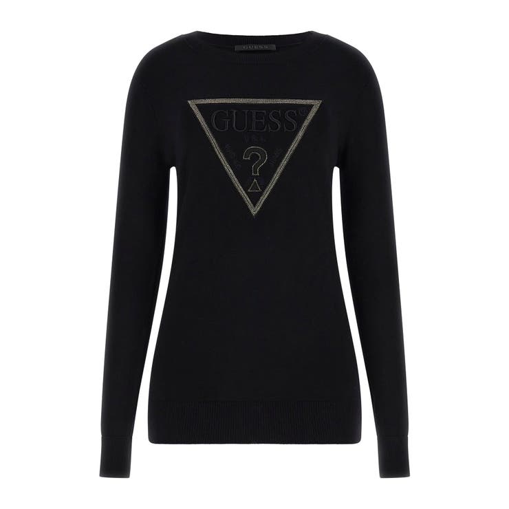 JBLK | Long Sleeves Crew | GUESS【WOMEN】