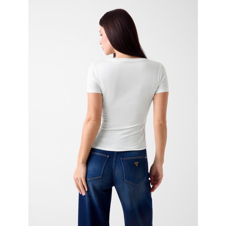 [GUESS] MINI Logo V-Neck Tee | GUESS【WOMEN】 | 詳細画像2 