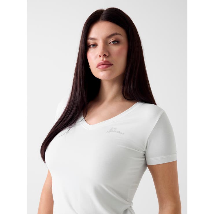 [GUESS] MINI Logo V-Neck Tee | GUESS【WOMEN】 | 詳細画像3 