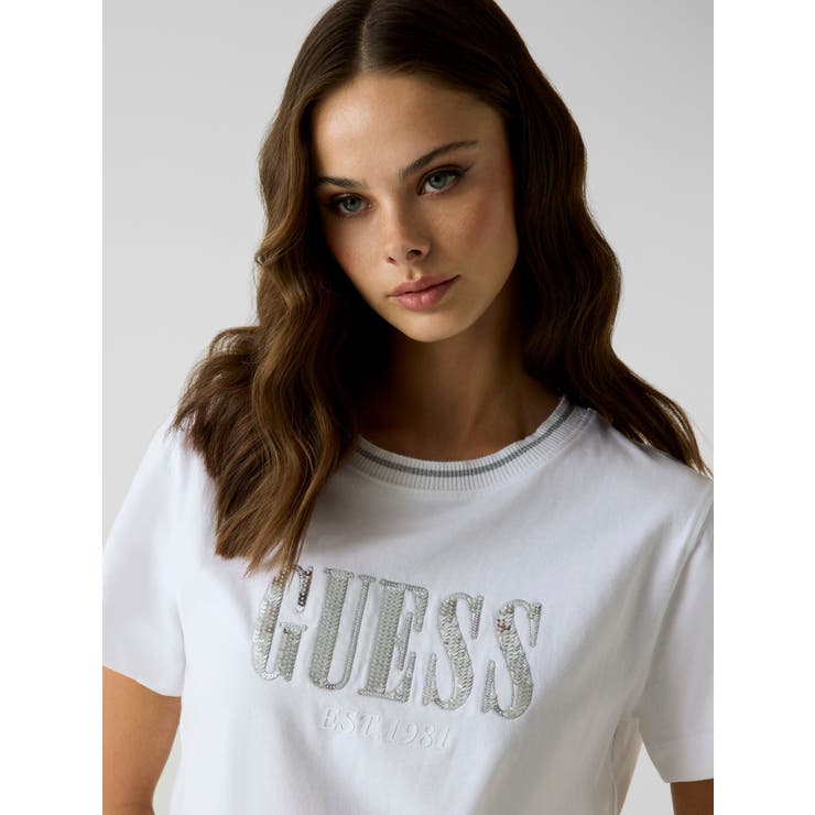 [GUESS] SEQUINS Logo Tee | GUESS【WOMEN】 | 詳細画像4 