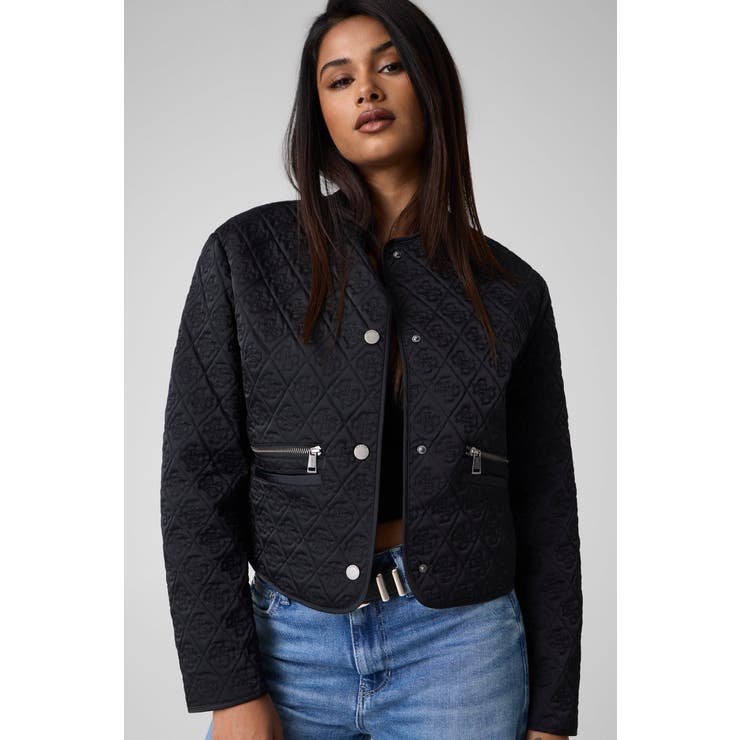 [GUESS] EDITH Logo Quilted Jacket | GUESS【WOMEN】 | 詳細画像4 