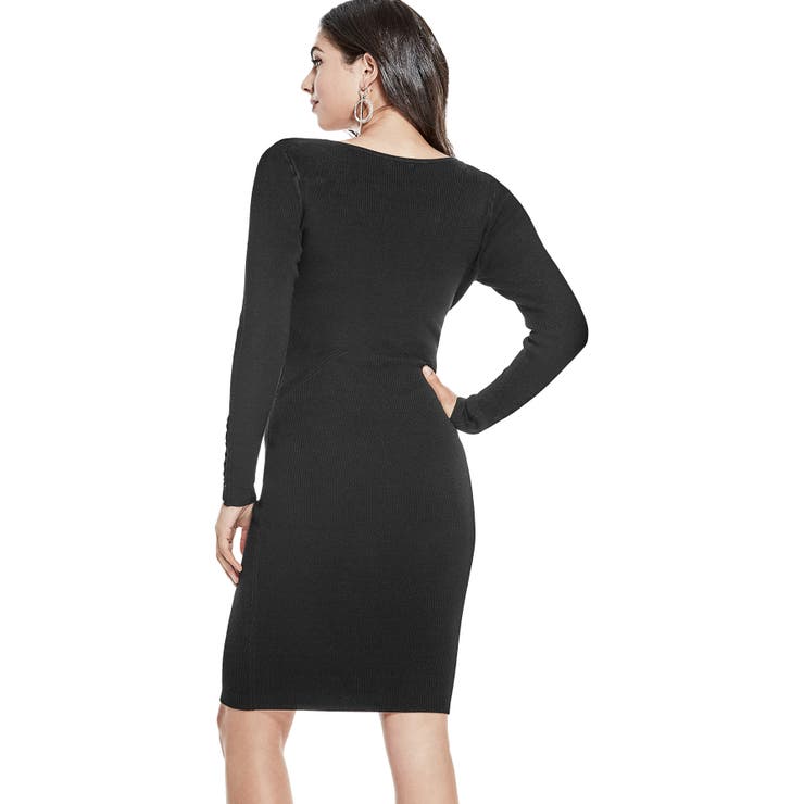 [GUESS] BLAKE CORSET SWEATER DRESS