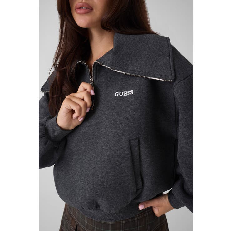 [GUESS] HALF Zip Scuba Sweatshirt | GUESS【WOMEN】 | 詳細画像4 