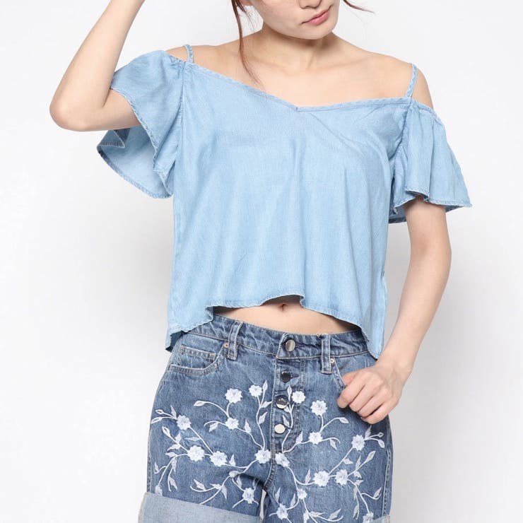 [GUESS] TRINITY CHAMBRAY TOP | GUESS OUTLET【WOMEN】 | 詳細画像5 