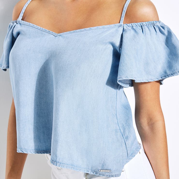 [GUESS] TRINITY CHAMBRAY TOP | GUESS OUTLET【WOMEN】 | 詳細画像3 