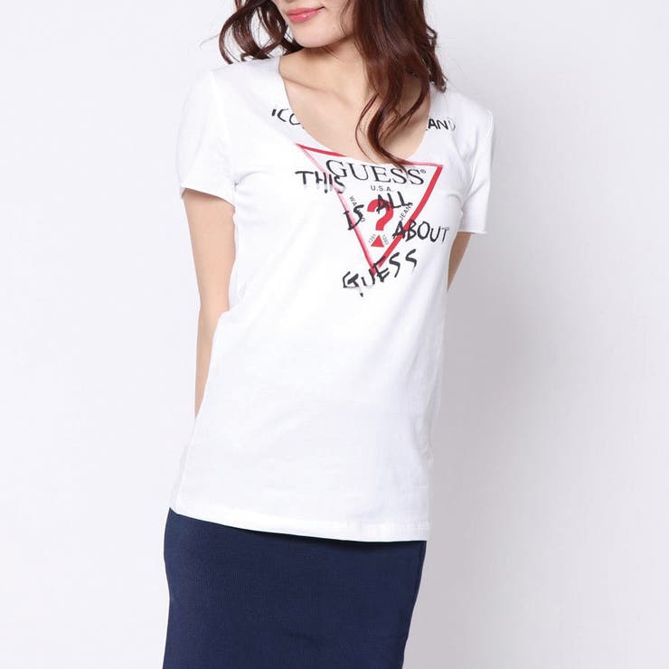 GUESS] TRIANGLE LOGO ICONIC CN TEE[品番：GUEW0001893]｜GUESS