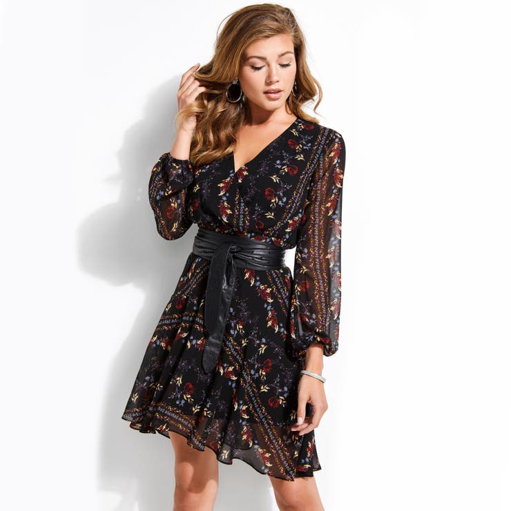 GUESS] JEWEL PRINTED BELTED DRESS[品番：GUEW0002589]｜GUESS【WOMEN