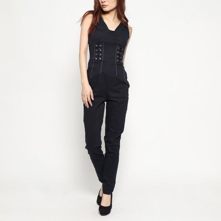 [GUESS] NORA CORSET DENIM JUMPSUIT