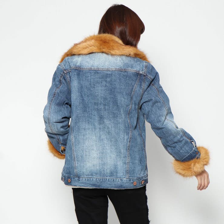 GUESS] ELLIE FUR DENIM JACKET[品番：GUEW0002539]｜GUESS【WOMEN 