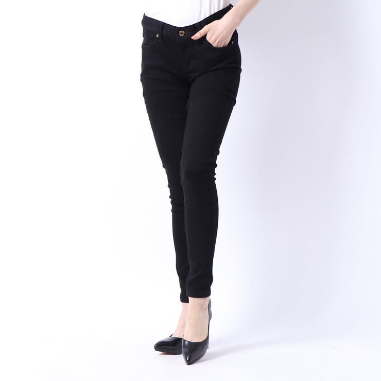 [GUESS] ANKLE SKINNY BLACK DENIM PANT