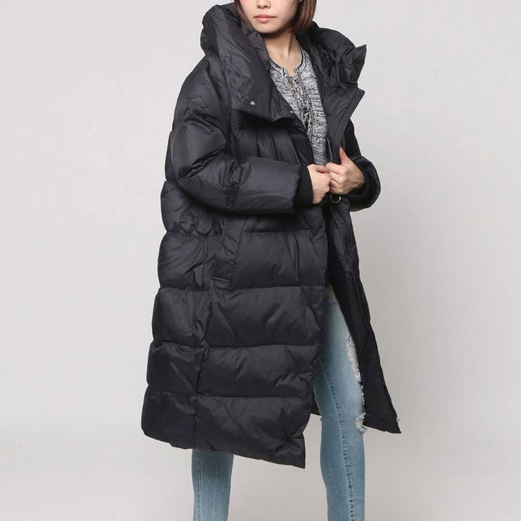 GUESS] LONG LIGHT GOOSE DOWN JACKET[品番：GUEW0001608]｜GUESS 