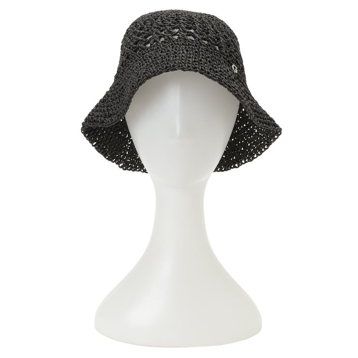BLK | [GUESS] CROCHET Hat | GUESS【WOMEN】