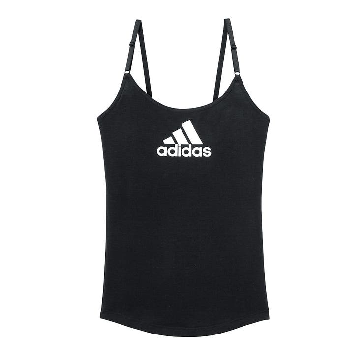 ブラック | グンゼ adidas ビッグロゴ ブラキャミソール AP5056 | GUNZE 