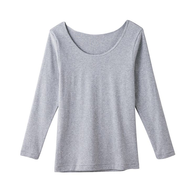 グレ－モク | グンゼ Kitemiru キテミル 綿100% 8分袖インナー | GUNZE 