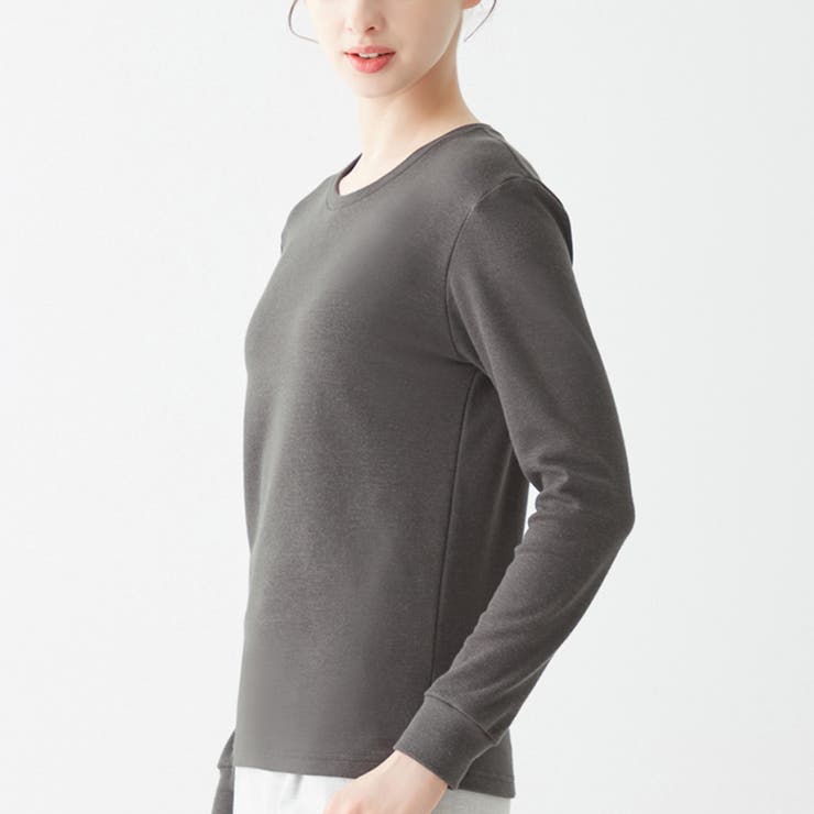 ファイヤーアセドロン 裏起毛であたたかい ラウンドネック長袖 | GUNZE  | 詳細画像9 