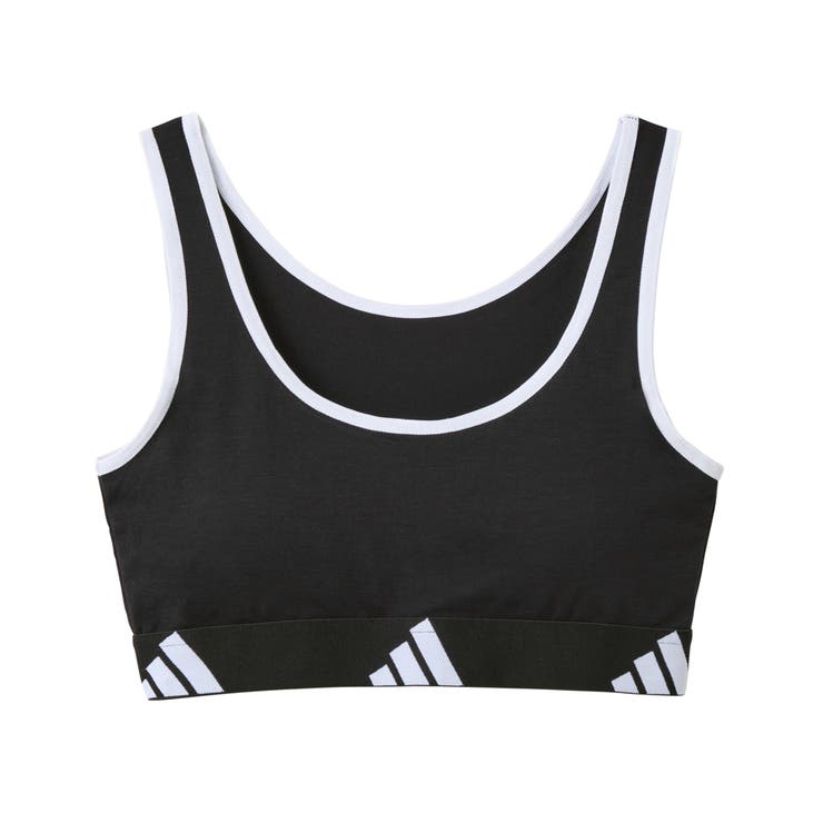 ブラック | adidas/アディダス スポーツブラ 吸汗速乾 | GUNZE 