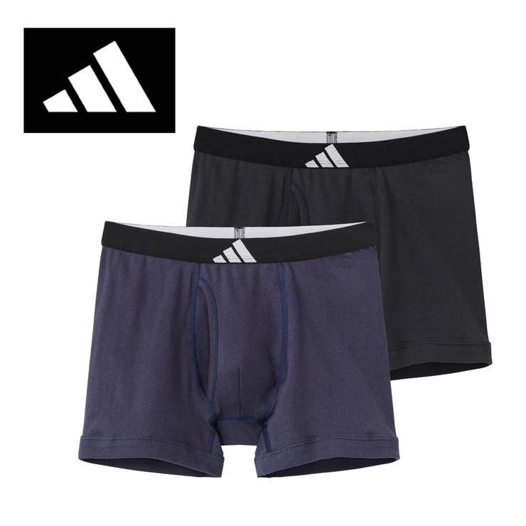 adidas/アディダス ワンポイントロゴ ボクサーパンツ 2枚組 | GUNZE | 詳細画像1 