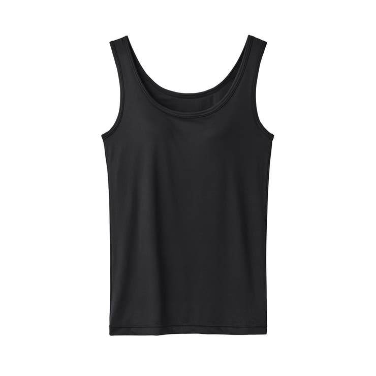 ブラック | グンゼ Kitemiru キテミル カップ付きタンクトップ | GUNZE 